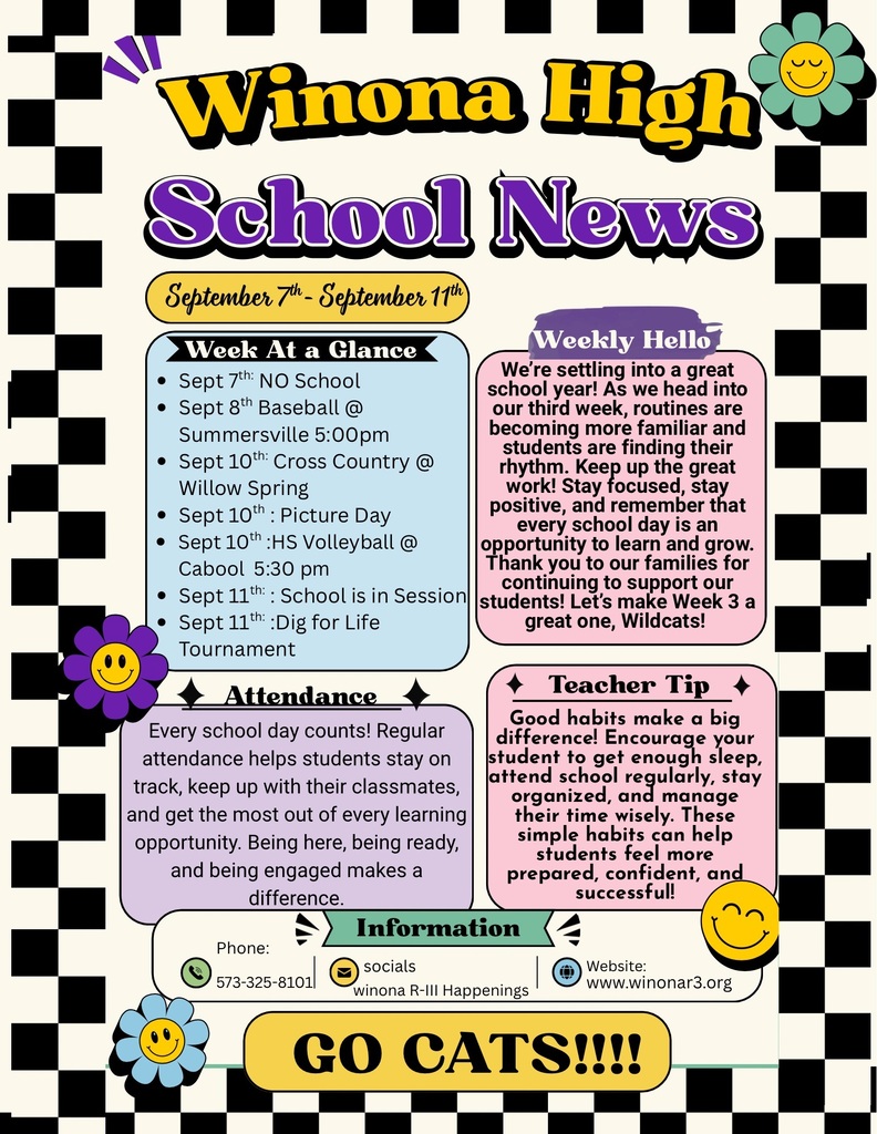 High School newsletter 