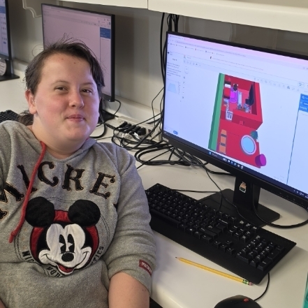 CAD programming in middle school.