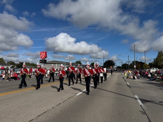 JH-HS Band at Lion's club Parade 2025