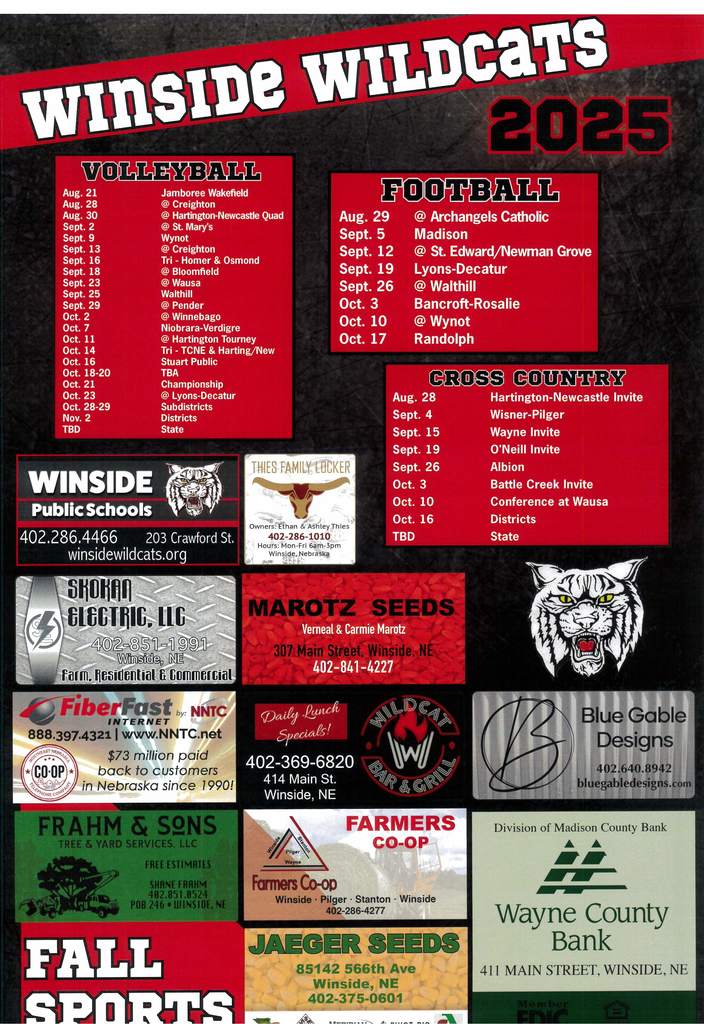 2025 Fall Sports Poster