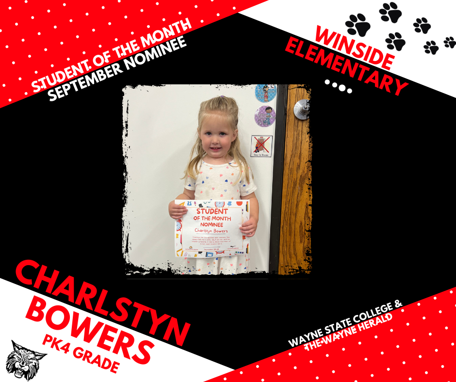 September student of the month nominee