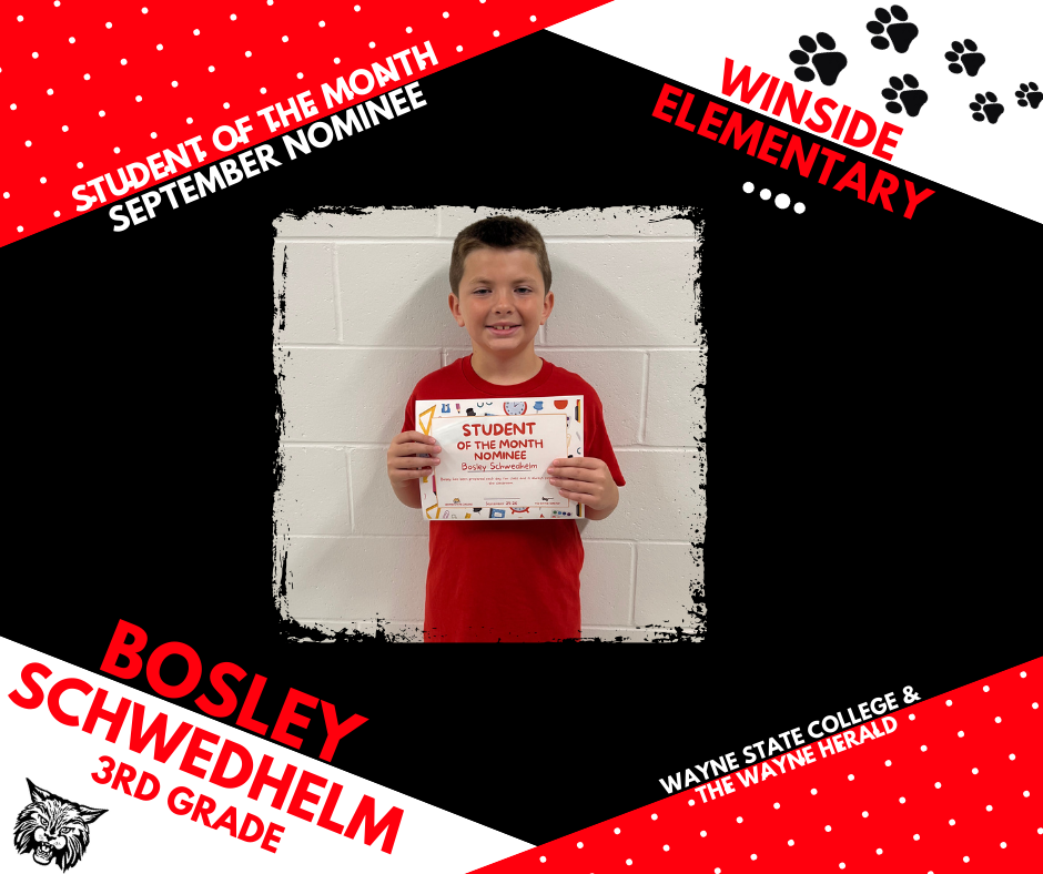 student of the month nominee