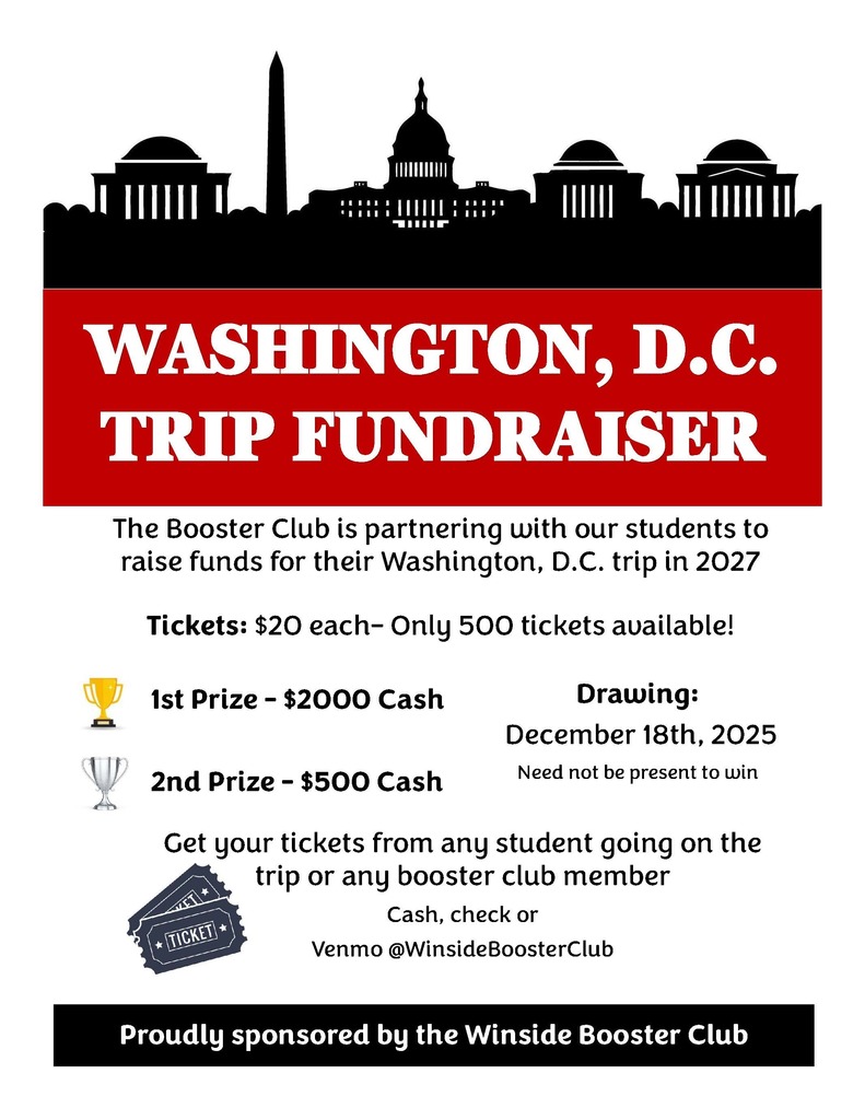 Washington D.C. Trip Fundraiser now through December 18th