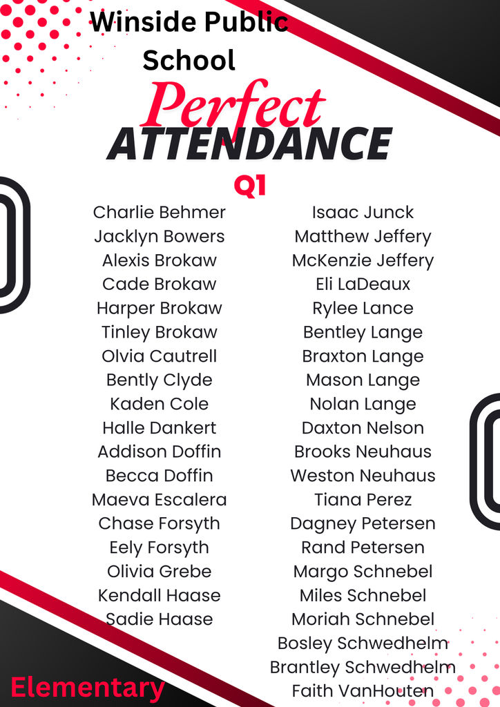 perfect attendance