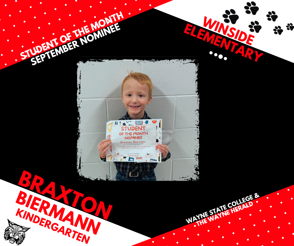 student of the month nominee