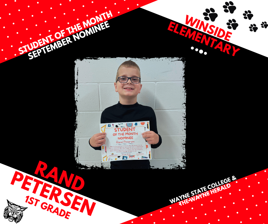 student of the month nominee