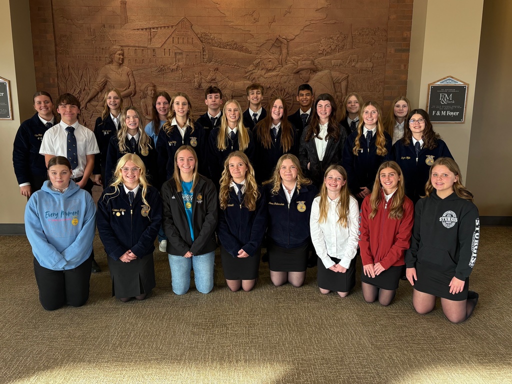 Winside FFA Members participating in District LDE's