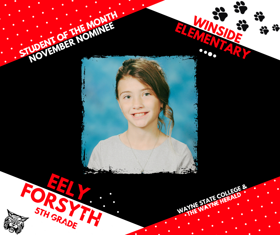 student of the month nominee