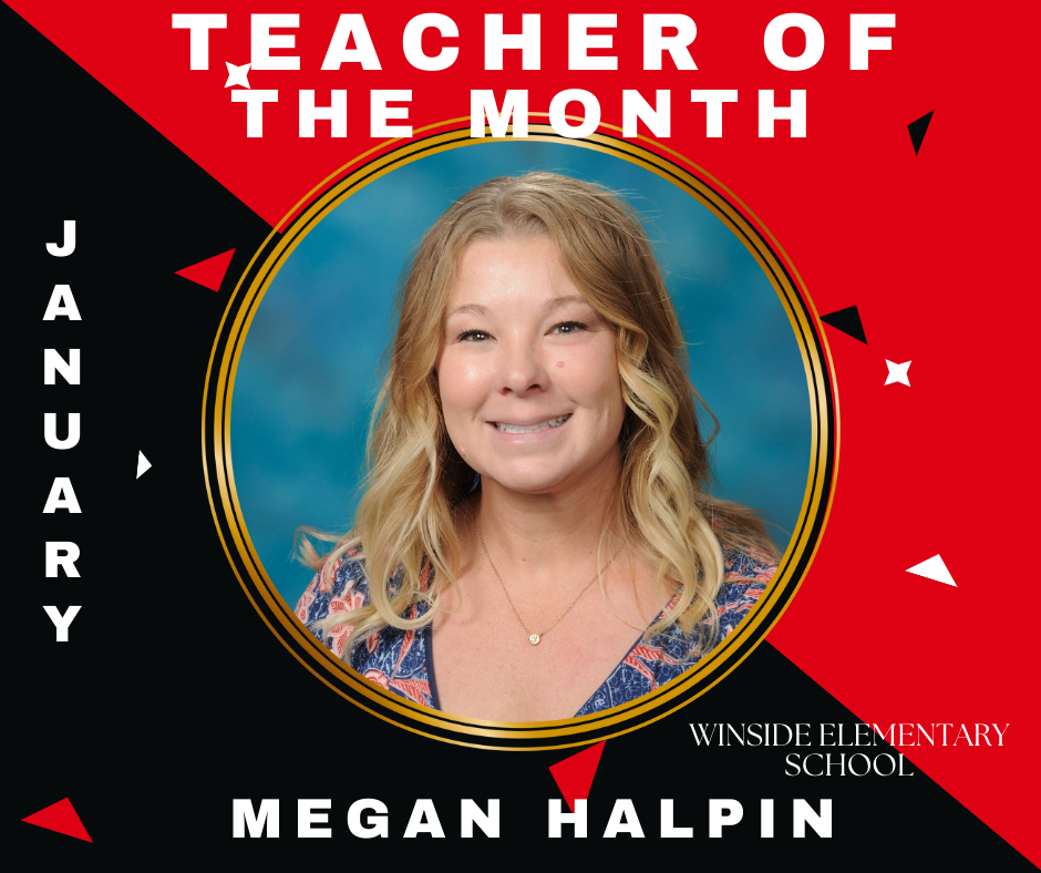 Megan Halpin January Teacher of the Month