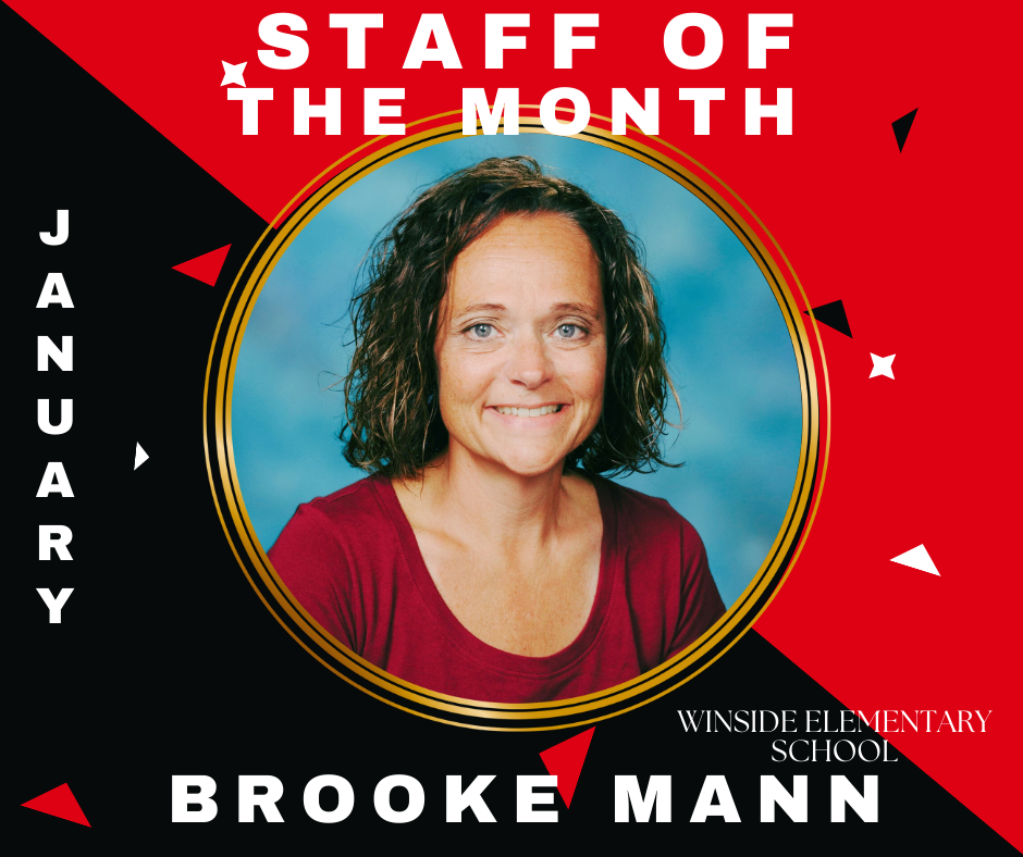 Mrs. Mann January Staff of the Month