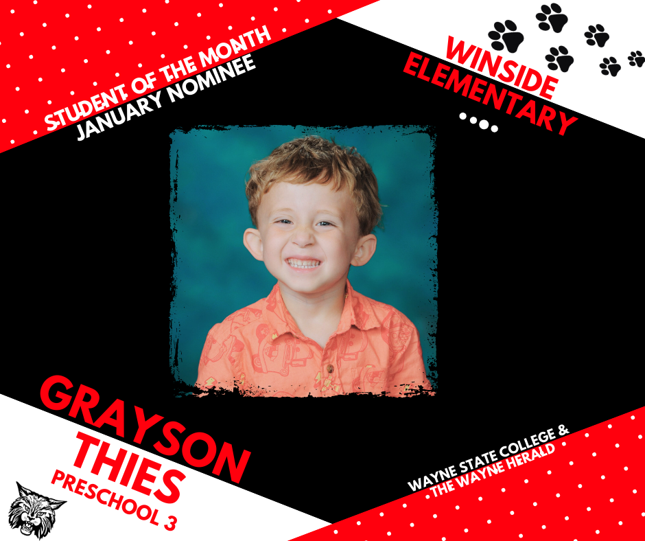 G. Thies PK3 Student of the Month