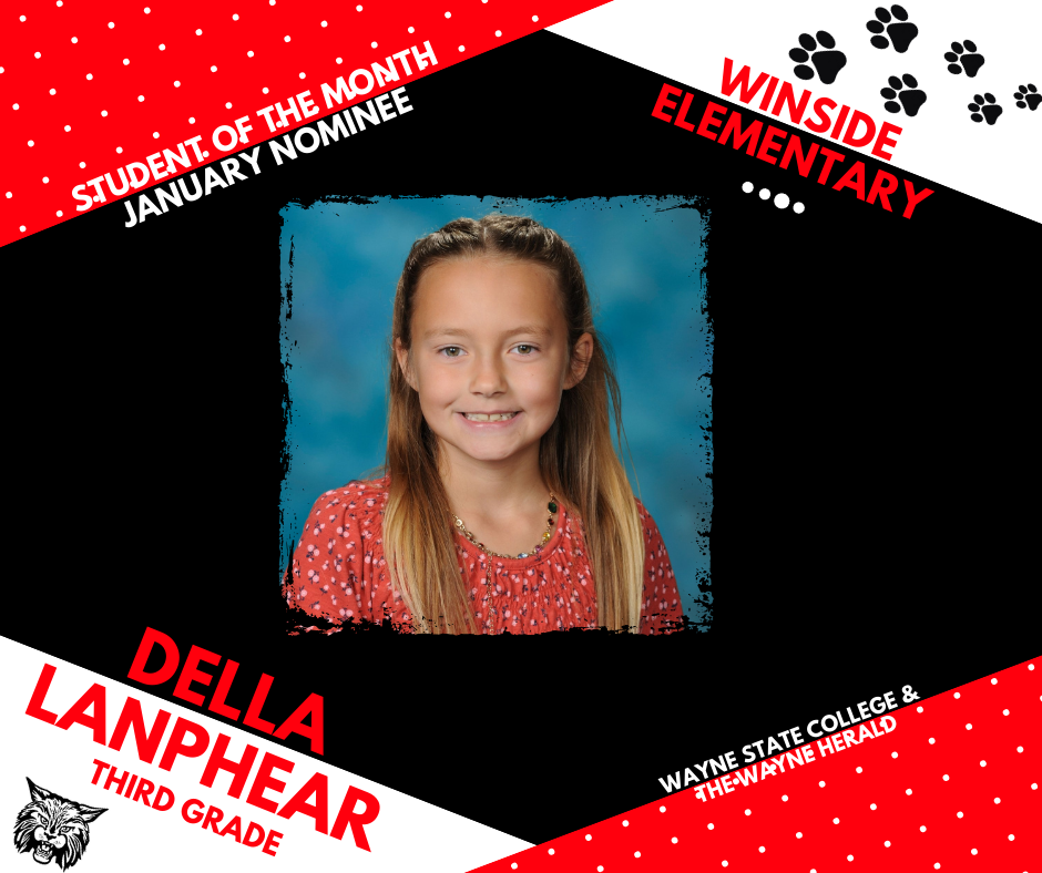 D. LanphearJanuary Student of the Month