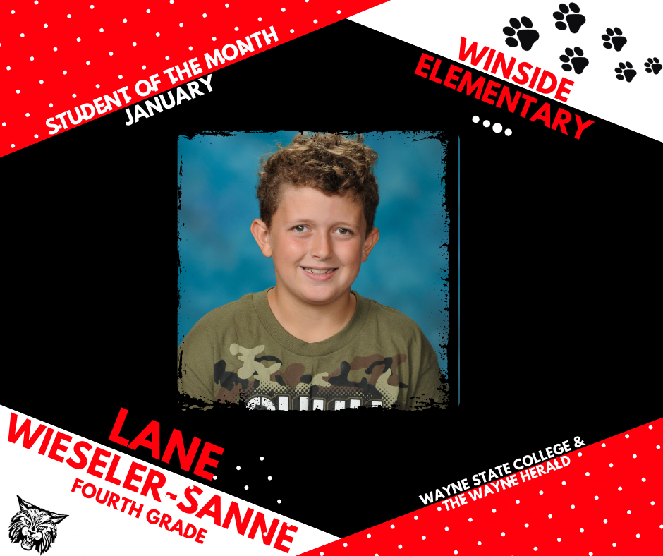 L. Wieseler-Sanne January Student of the Month