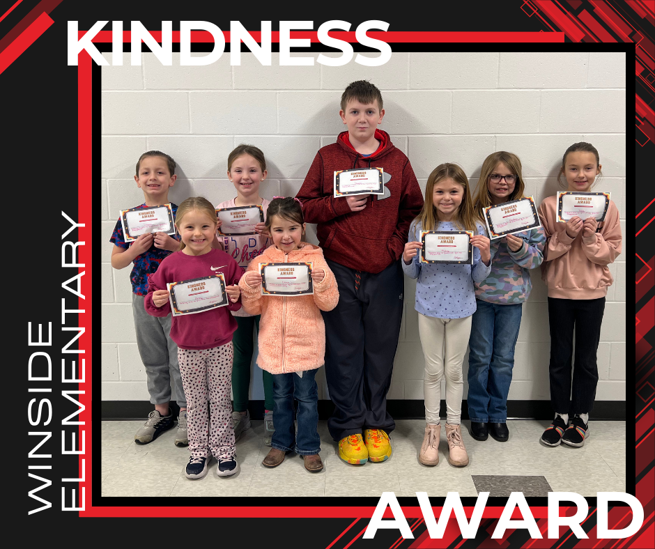 Kindness awards 1/5 to 1/13