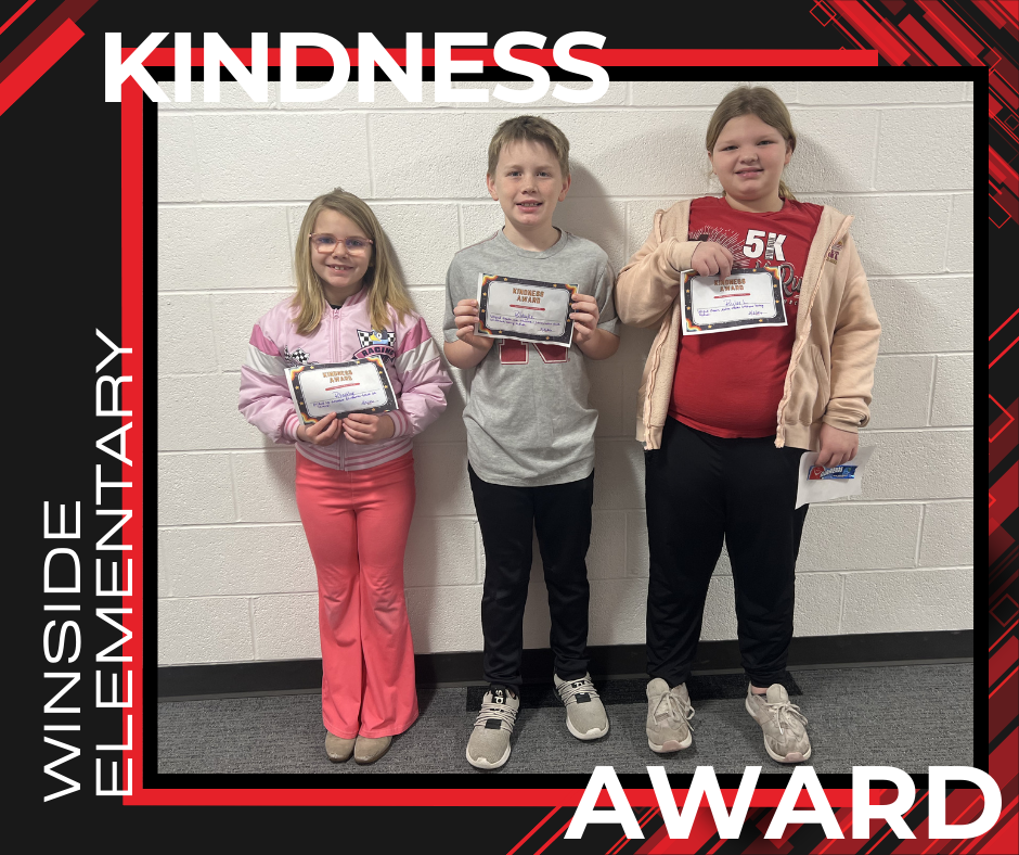 kindness awards 1/28 to 2/3