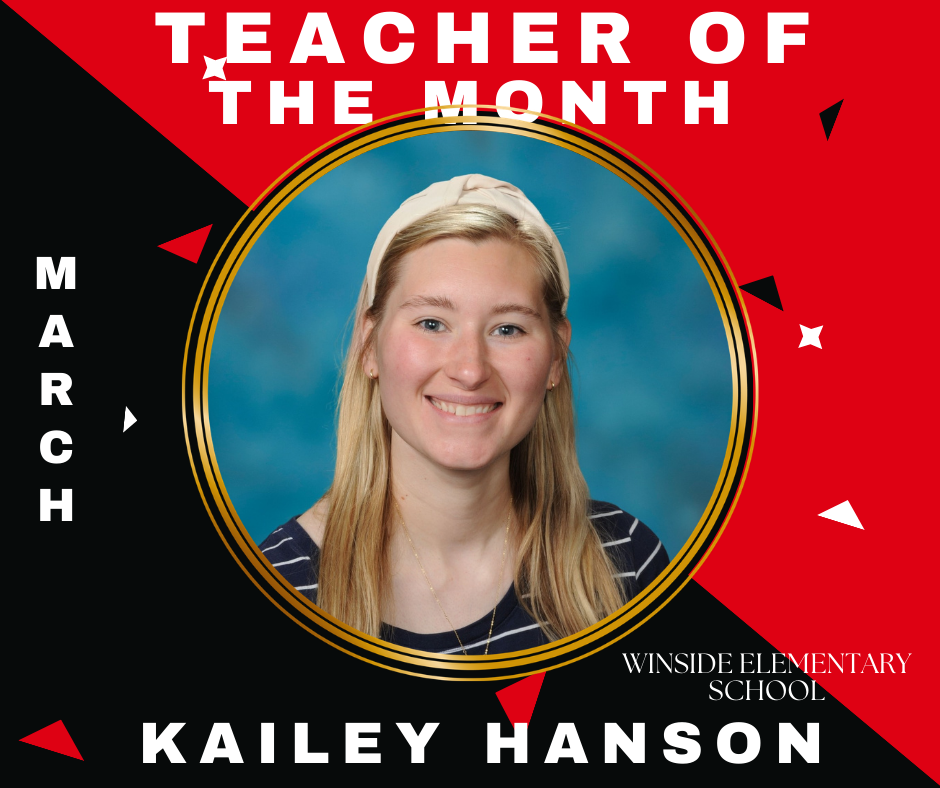 March Teacher of the Month Winside Elementary School