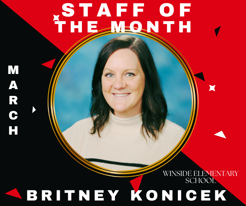March Staff of the Month Winside Elementary School