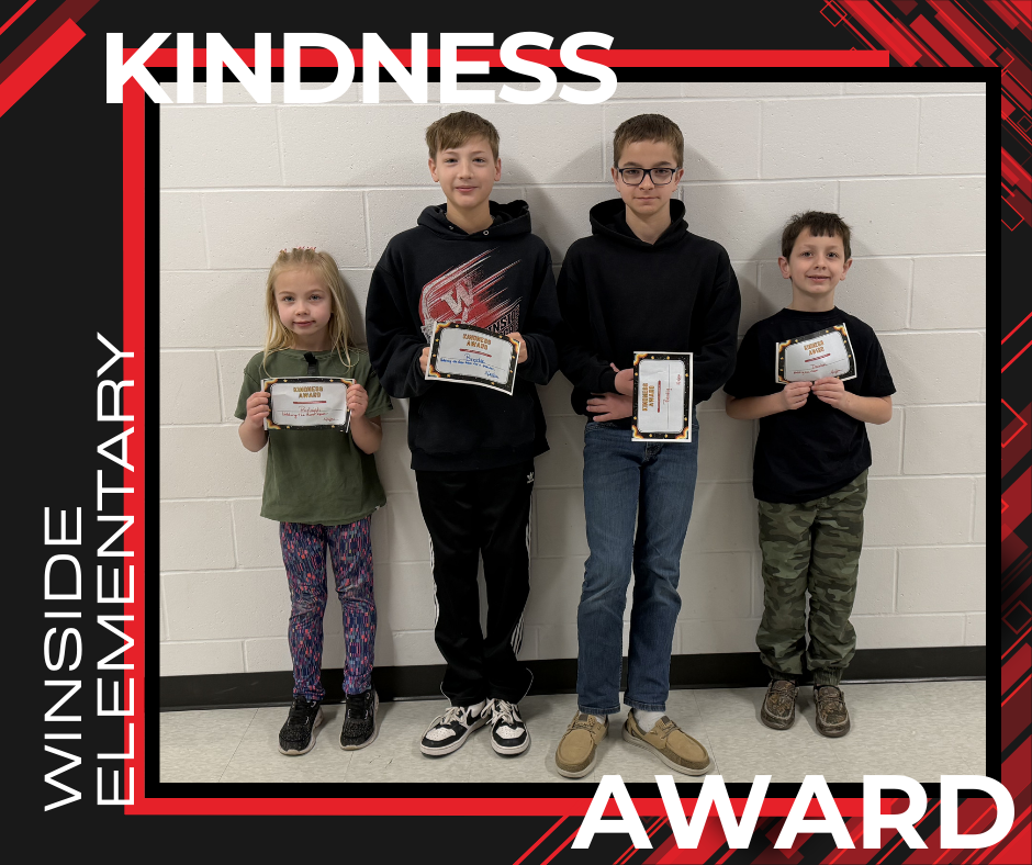 Kindess Awards Febraury 25-March 3 Winside Elementary School