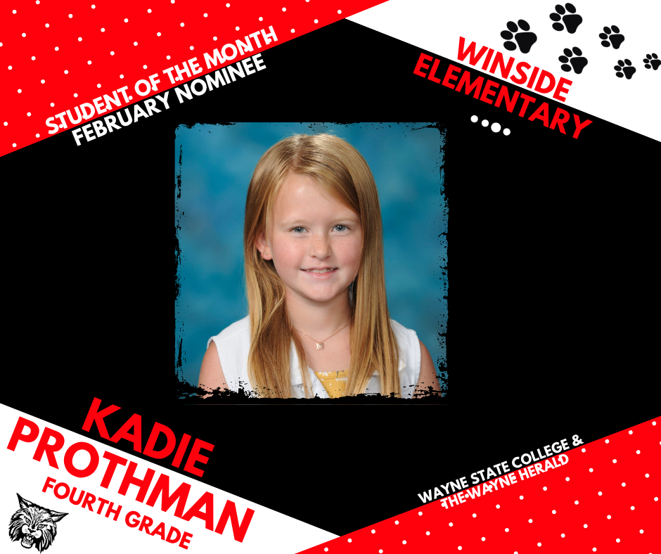 April Student of the month nominee