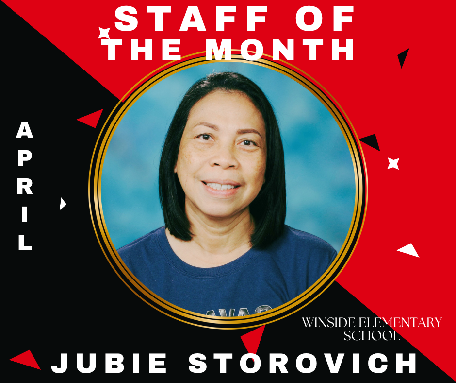 April Staff of the Month - Jubie Storovich