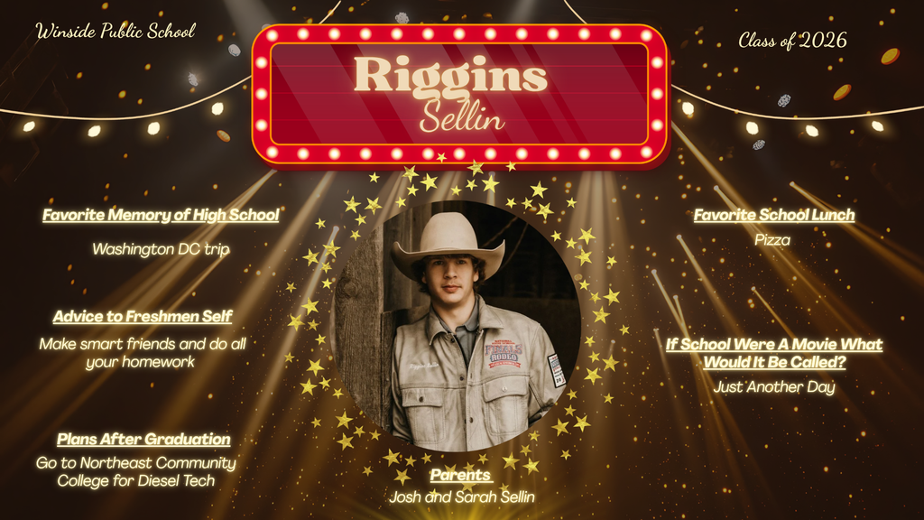 Riggins Sellin Senior Spotlight 2026