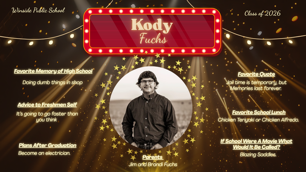 Kody Fuchs Senior Spotlight 2026