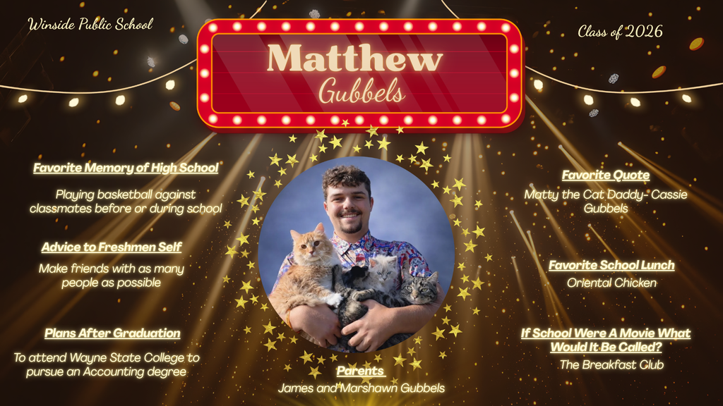 Matthew Gubbels Senior Spotlight 2026