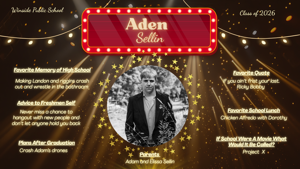 Aden Sellin Senior Spotlight 2026