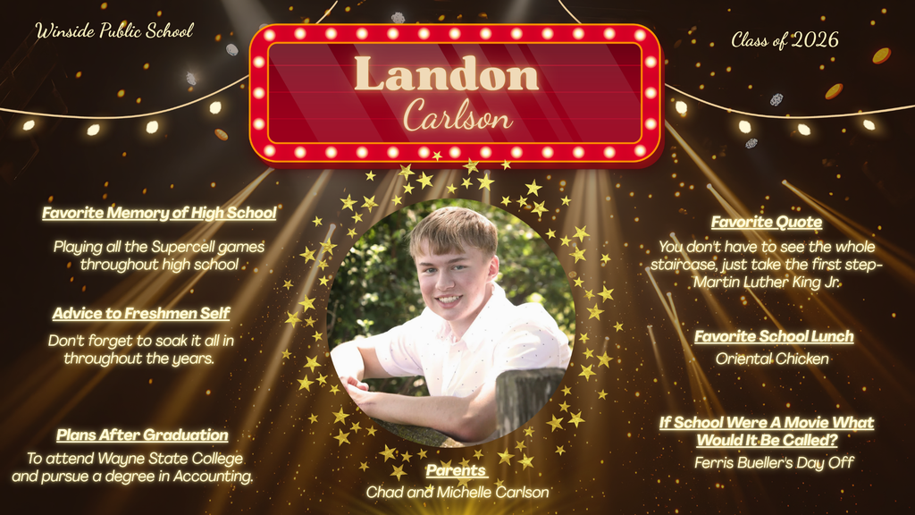 Landon Carlson Senior Spotlight 2026