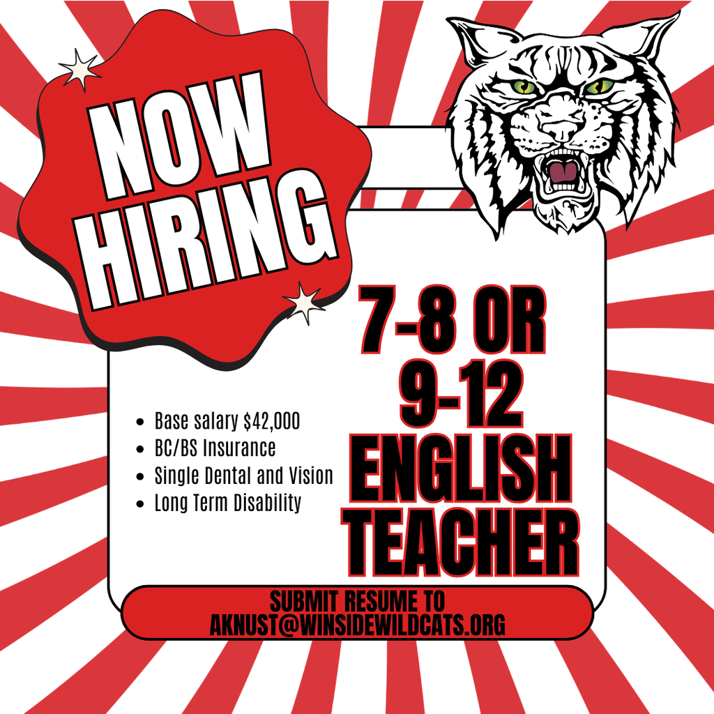 English teacher hiring ad