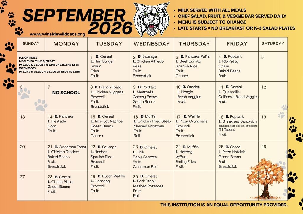 September is right around the corner! So here is what we're eating for the month! 😁