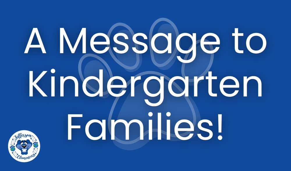 Kindergarten message