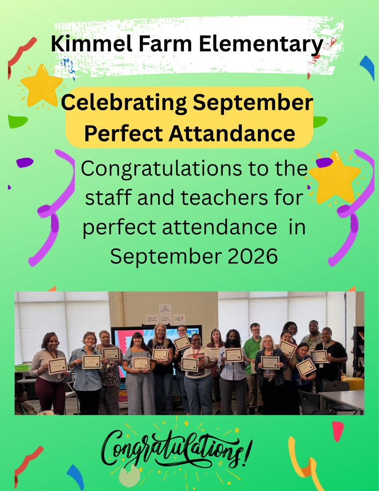 September 2026 Perfect Attendance 
