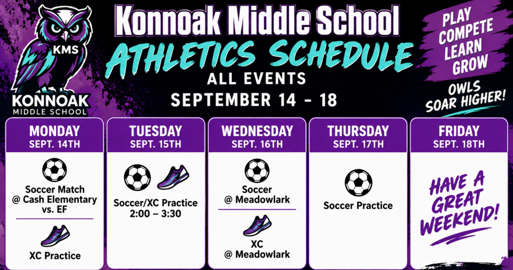 Konnoak Middle School Sports Events 