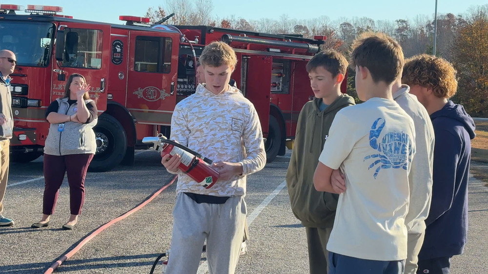 West HS Fire Academy students