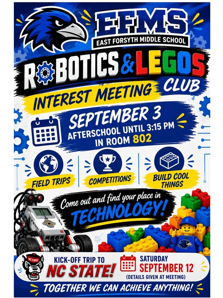 Robotics and Lego Club Flyer