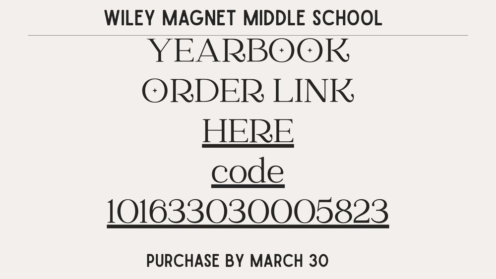 Yearbook order