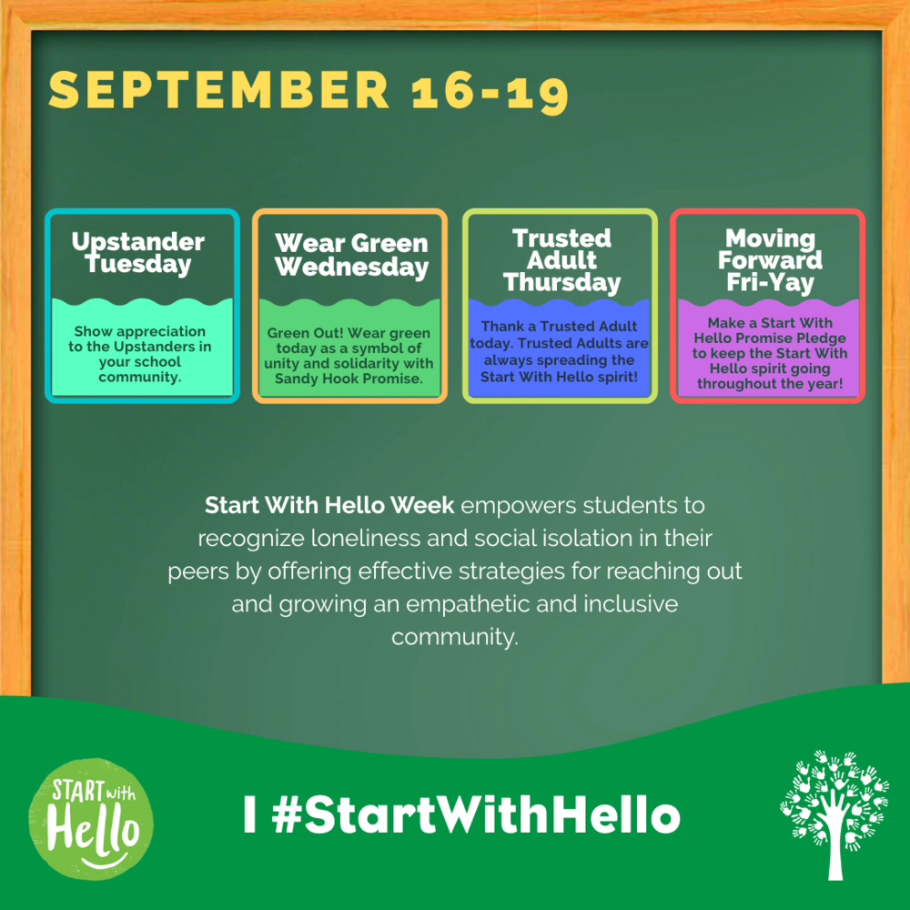 Start With Hello week graphic
