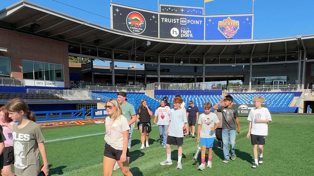 WS/FCS students at the Carolina Core Stadium