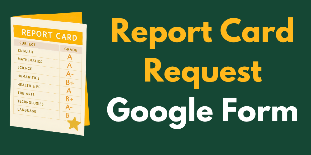 Report Card Request Form