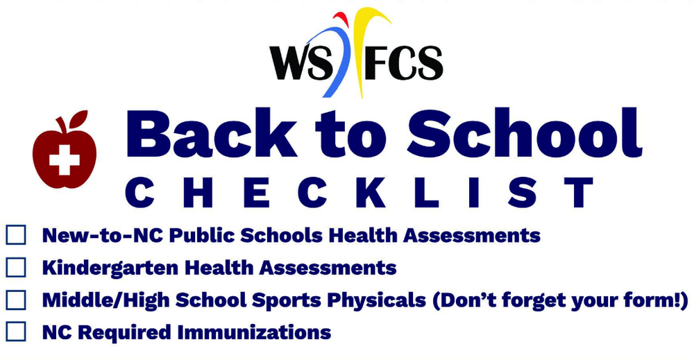 Back to School Checklist info graphic