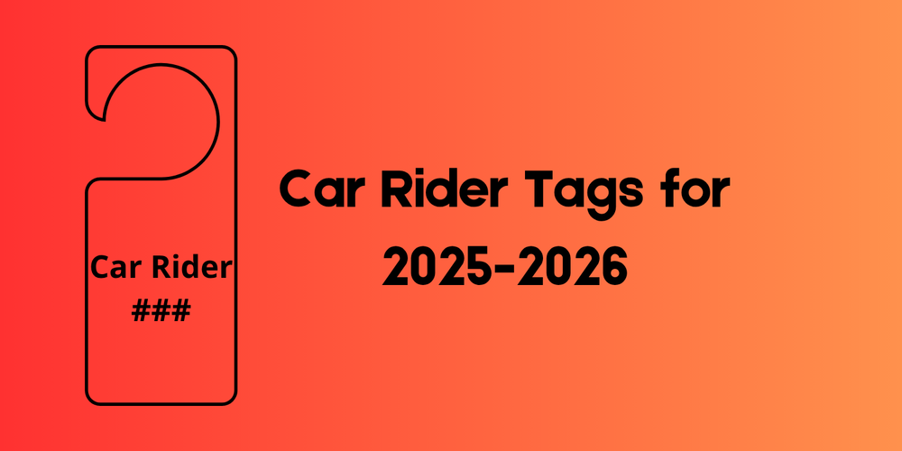 Car Rider Tags 25-26