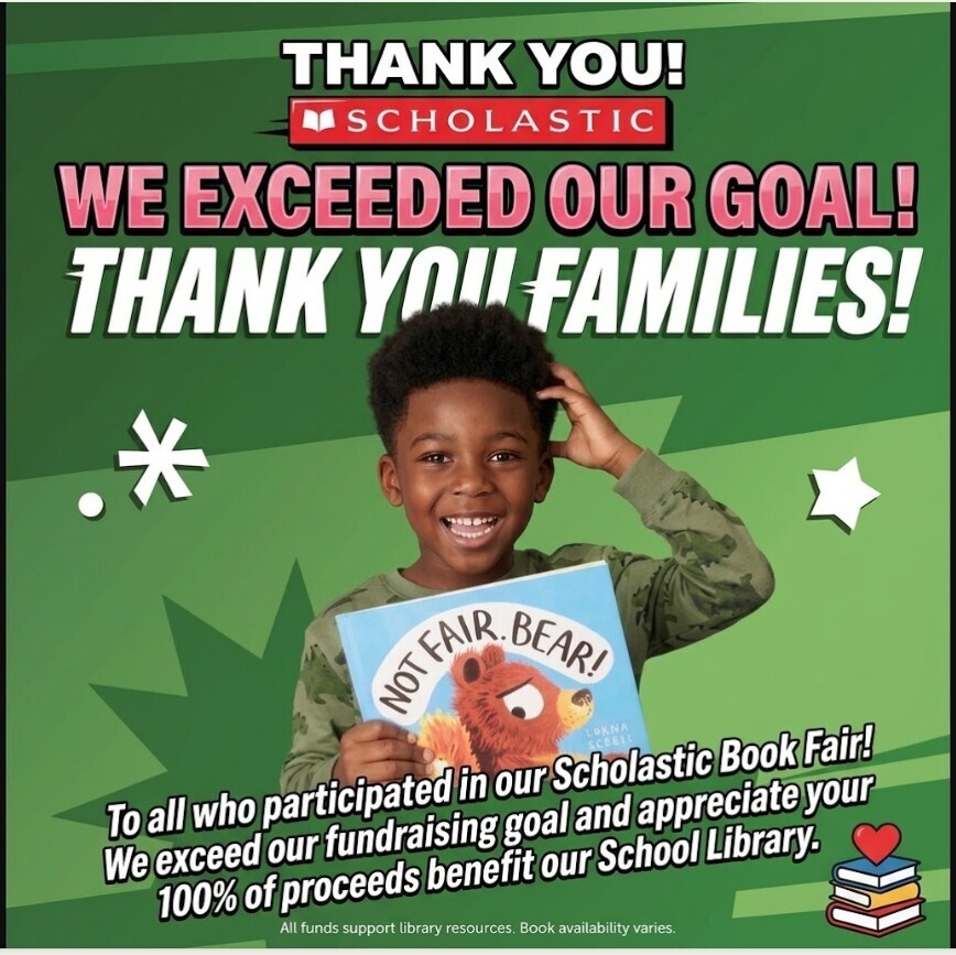 Book Fair Fall 2026 Thank you