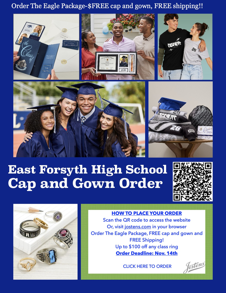 EFHS Cap and Gown Order