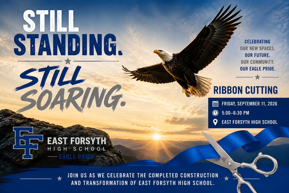 ribbon cutting friday september 11 2026 5-6:30pm east forsyth high school
