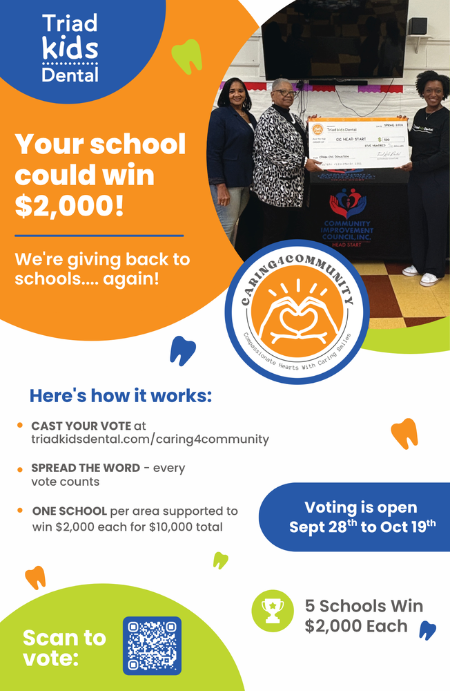 Enter to Win from Triad Kids Dental FALL 2026