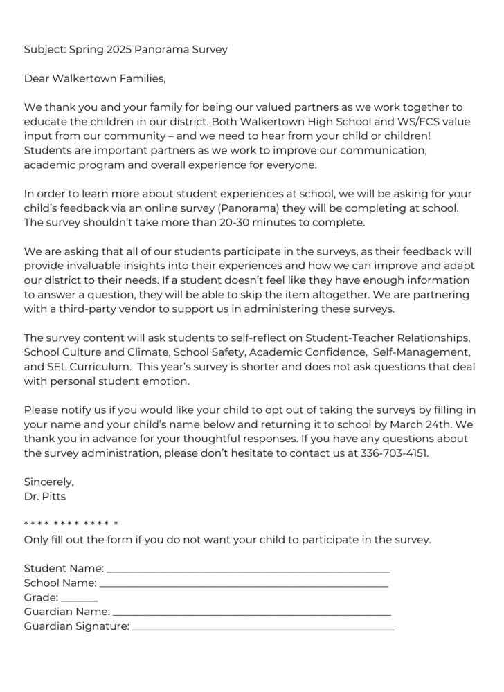 2025 Spring Panorama Survey