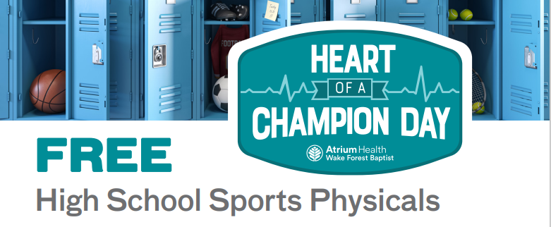 free high school sports physicals