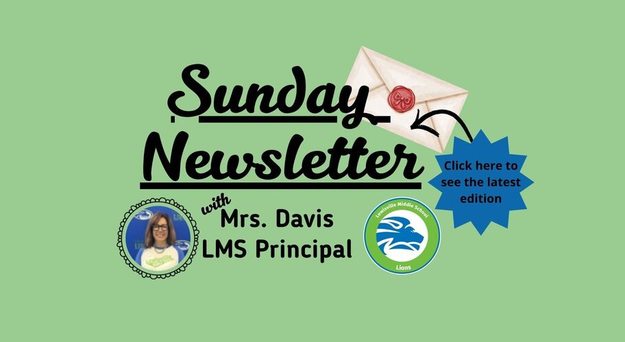 Sunday Newsletter with Mrs. Davis