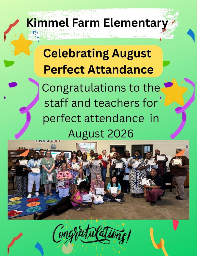 Perfect Attendance AUG 2026